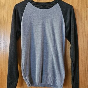 Boy's Gray and Black Sweater
